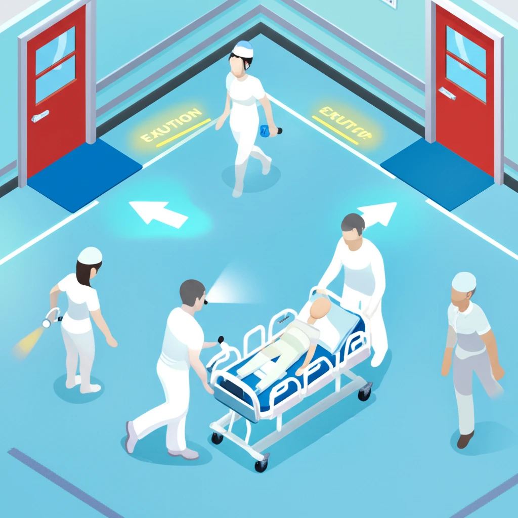 병원 수평 피난 계획 수립과 소방계획..