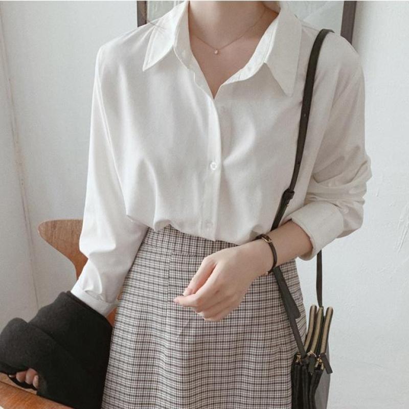 여성흰셔츠 겨울남방 여성남방 데일리 캐주얼