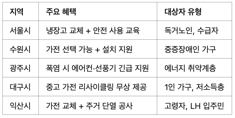 📌 지역 사례 요약표