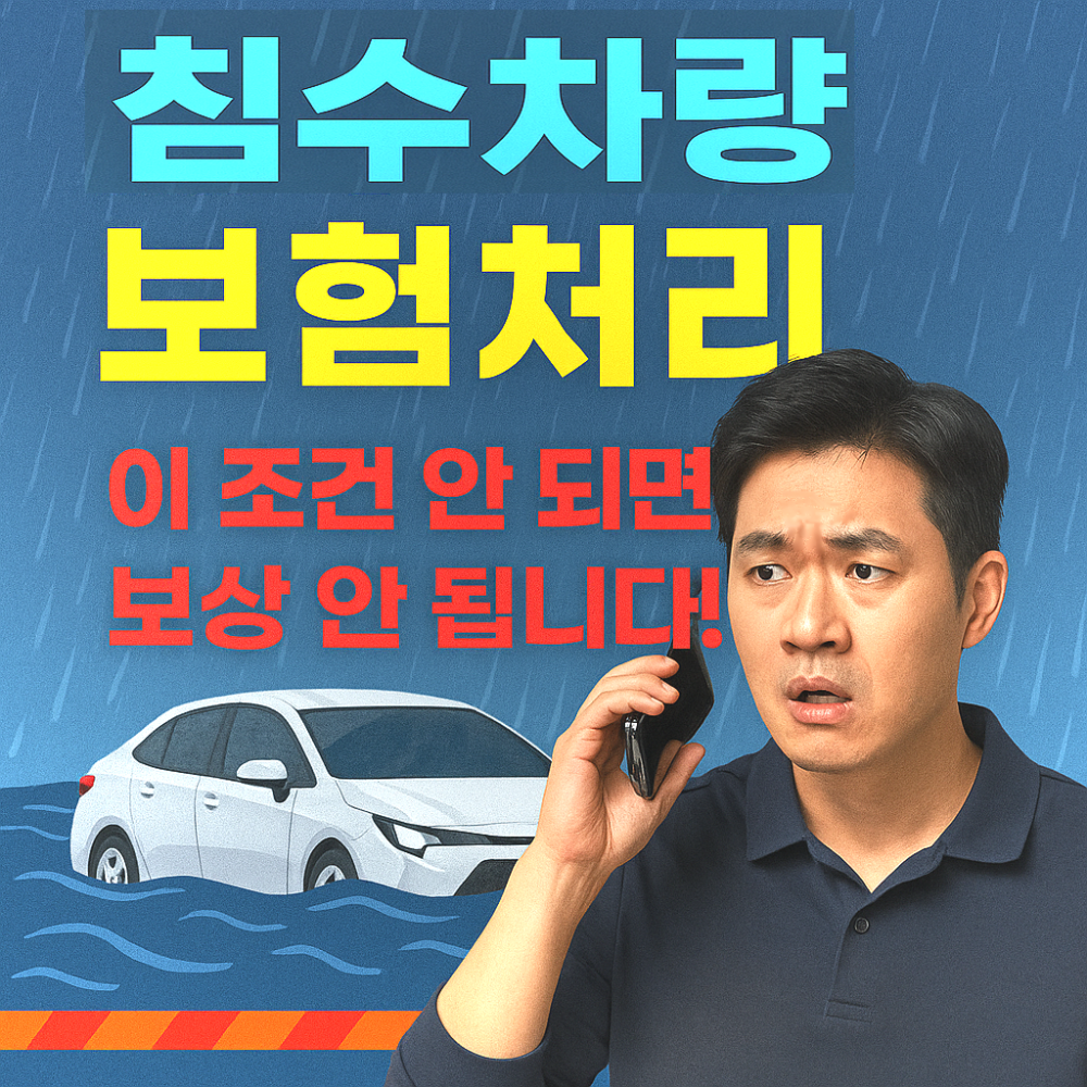 침수차량 보험처리 &ndash; 이 조건 안 되면 보상 불가! 이미지