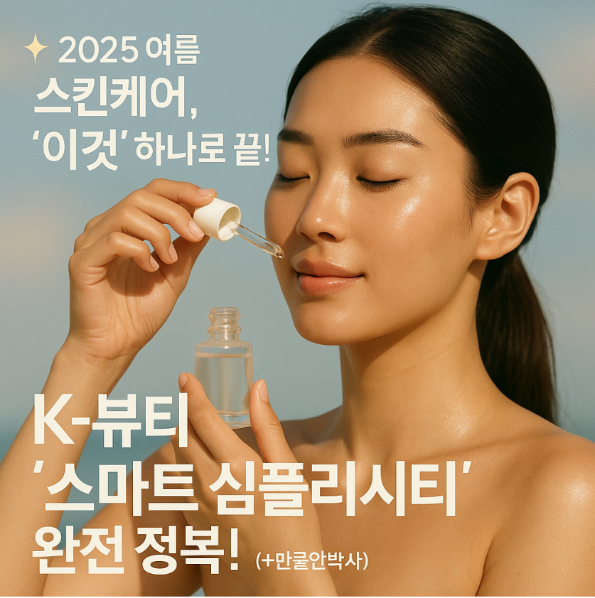 ✨ 2025 여름 스킨케어, '이것' 하나로 끝! K-뷰티 '스마트 심플리시티' 완전 정복! (+만물안박사)