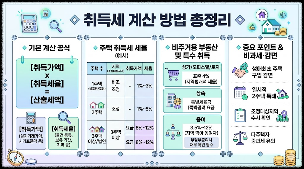 취득세 계산 방법 총정리