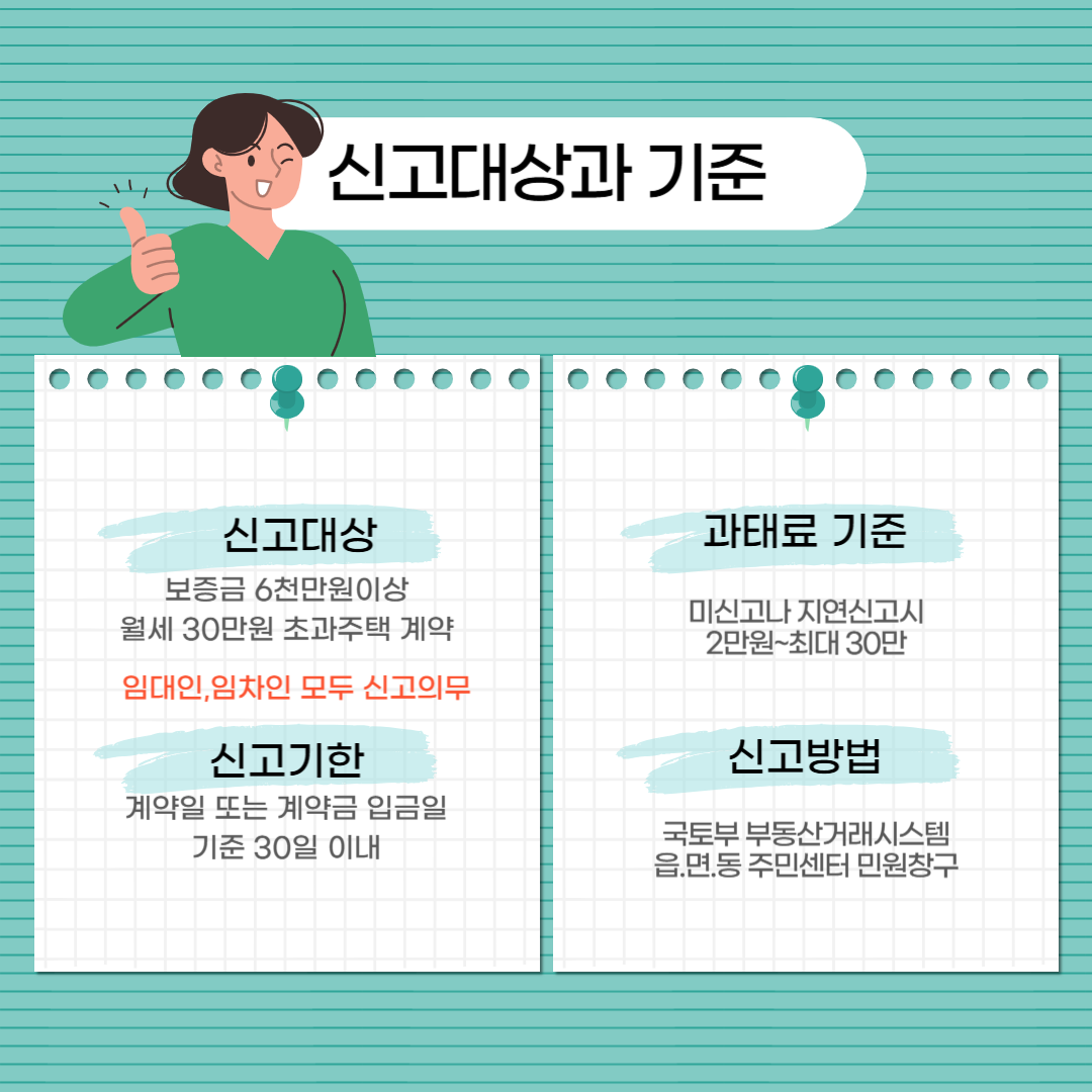 임대차 계약신고 과태료 대상