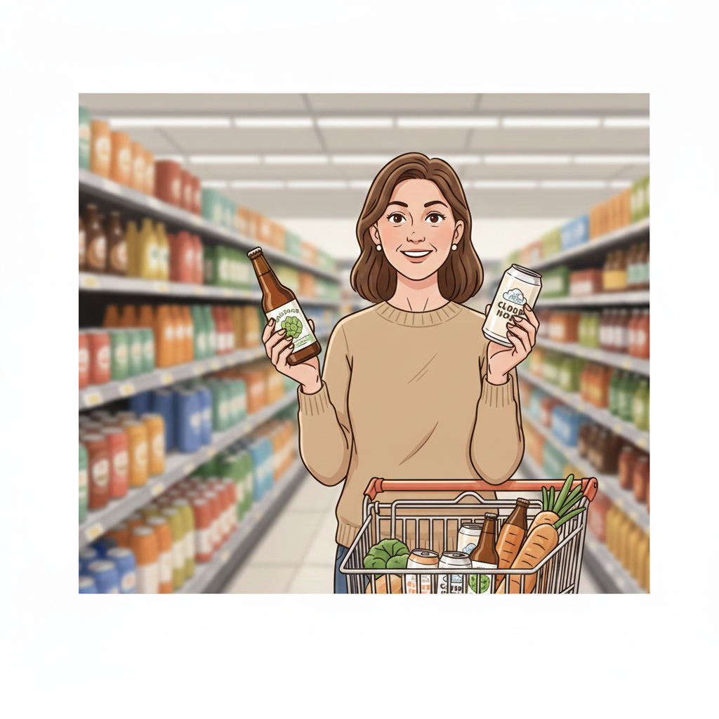 맥주병 과 맥주캔의 포장재 차이가 궁굼한 아주머니!