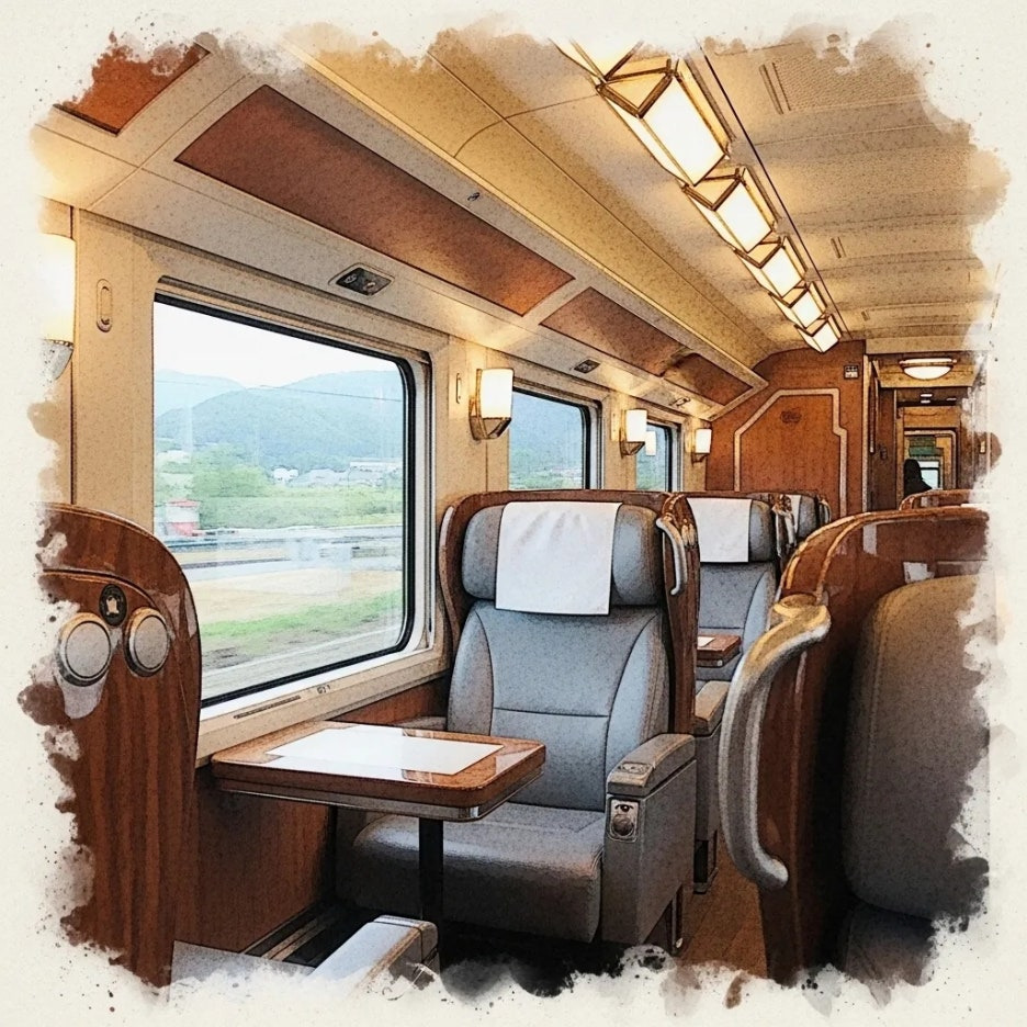 해랑열차의 안락하고 고급스러운 실내 풍경