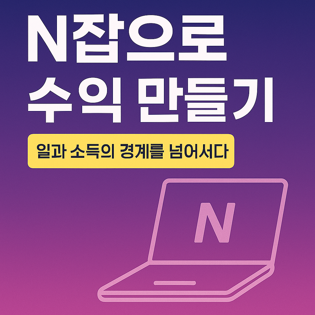 N잡으로 수익 만들기: 일과 소득의 경계를 넘어서다