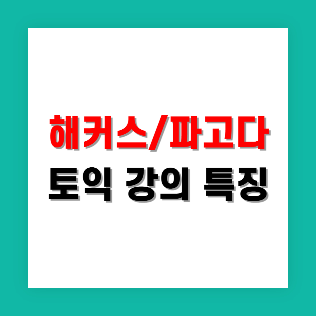 파고다와 해커스 비교해본 토익 강의 특징