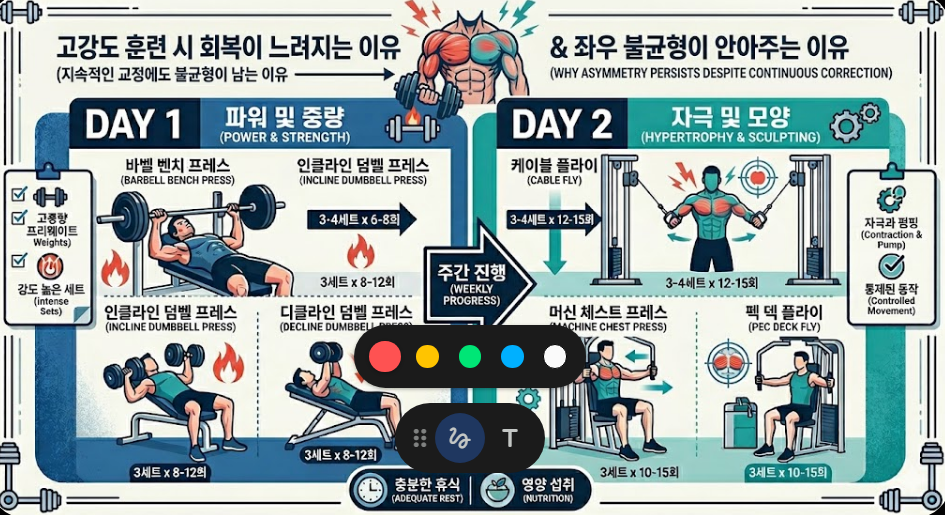 문제 제기:
왜 계속 교정해도 좌우 차이가 안 줄어드는가