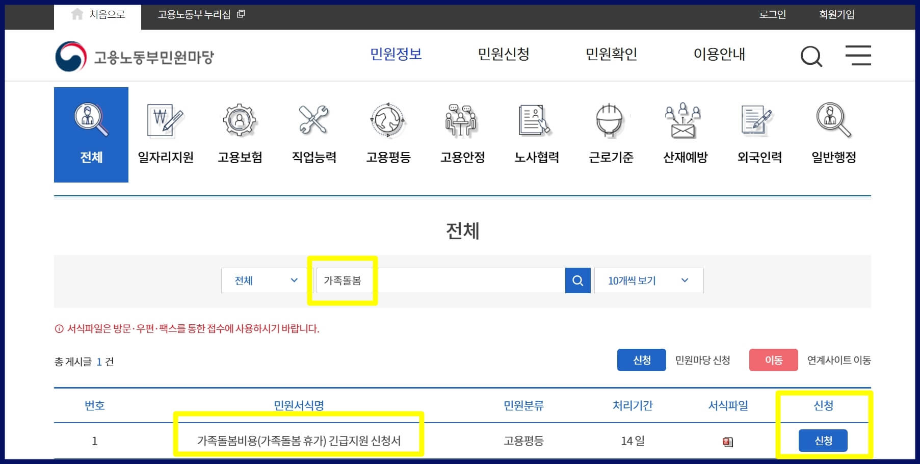 코로나19-가족돌봄비용-긴급지원-신청