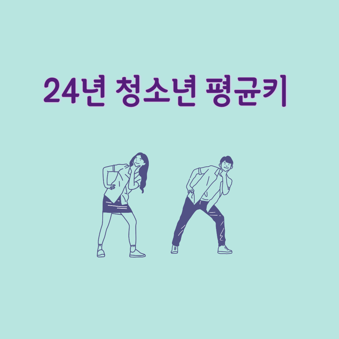24년 청소년 평균키