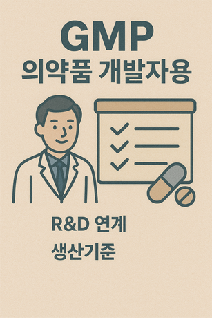 의약품 개발자용 GMP 관련 사진