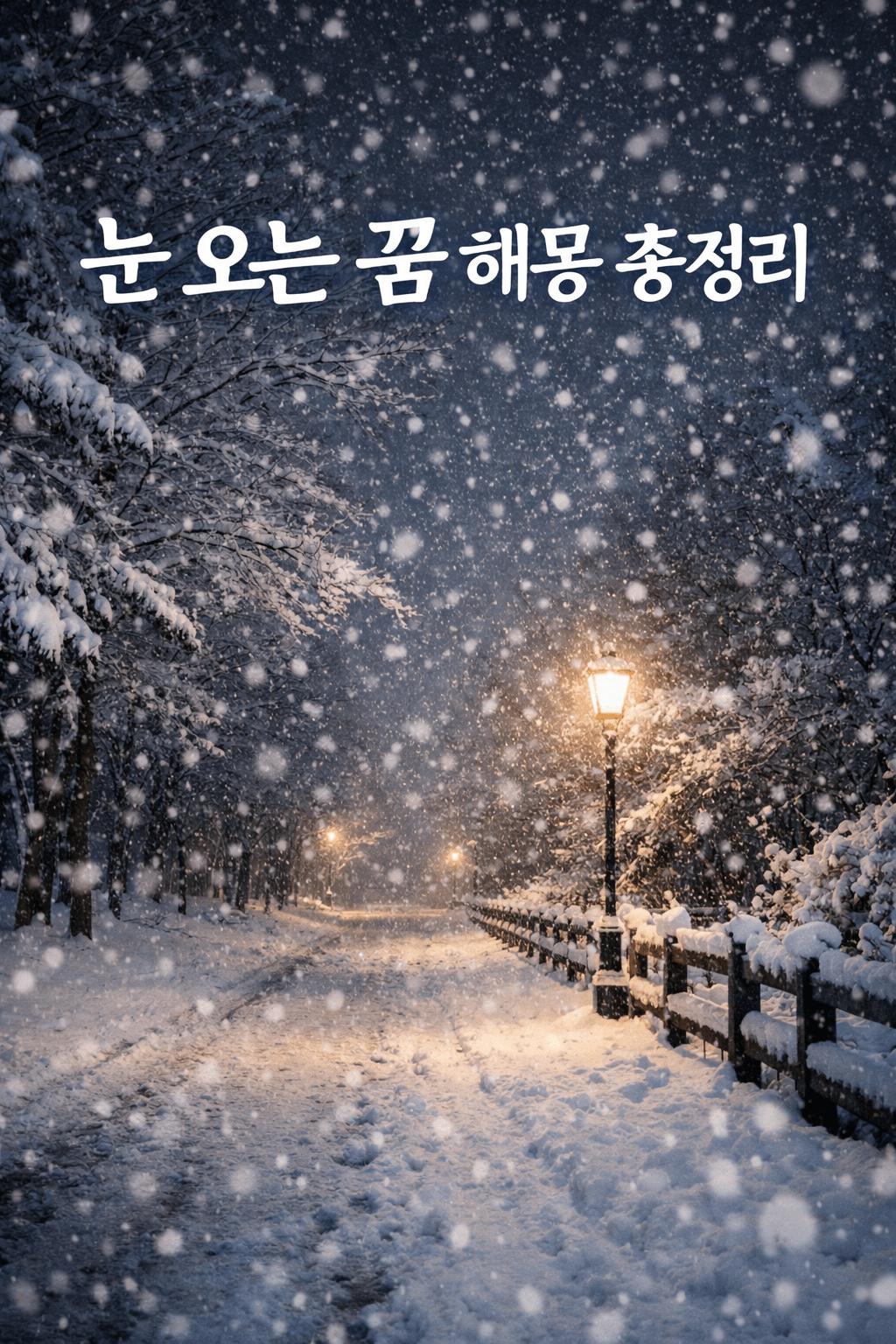 ❄️ 눈 오는 꿈 해몽 총정리｜상황별 의미와 길몽, 흉몽 해석