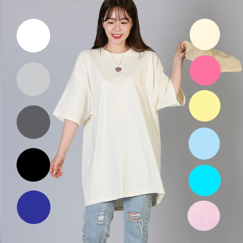 롱반팔티 15컬러(레깅스코디 트레이닝 이너 레이어드 무지 롱반팔티셔츠 오버핏)