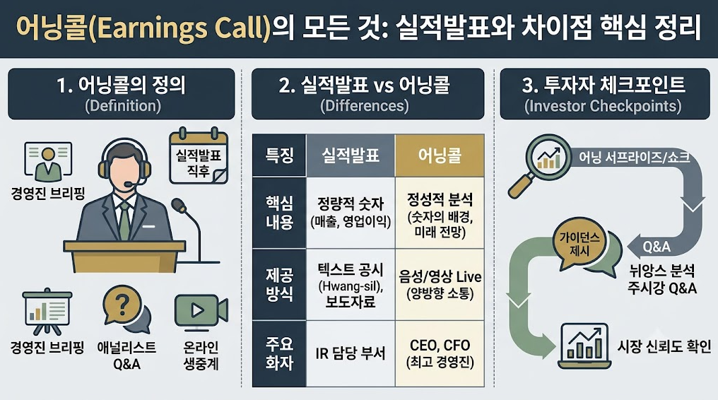 주식 어닝콜 실적발표