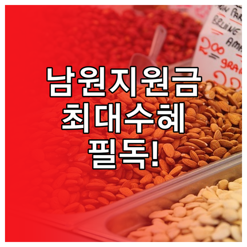 남원시 민생경제 회복을 위한 지원금 ..