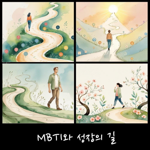 실수로부터 배우는 나에 대한 성장의 길의 그림