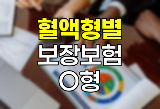 삼성생명 혈액형별 보장보험 O형 특징과 보장내용