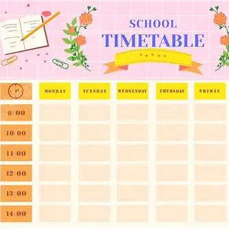 초등학생 시간표 짜는 법