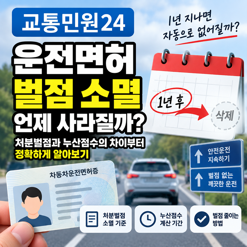 자동차 운전면허 벌점 소멸