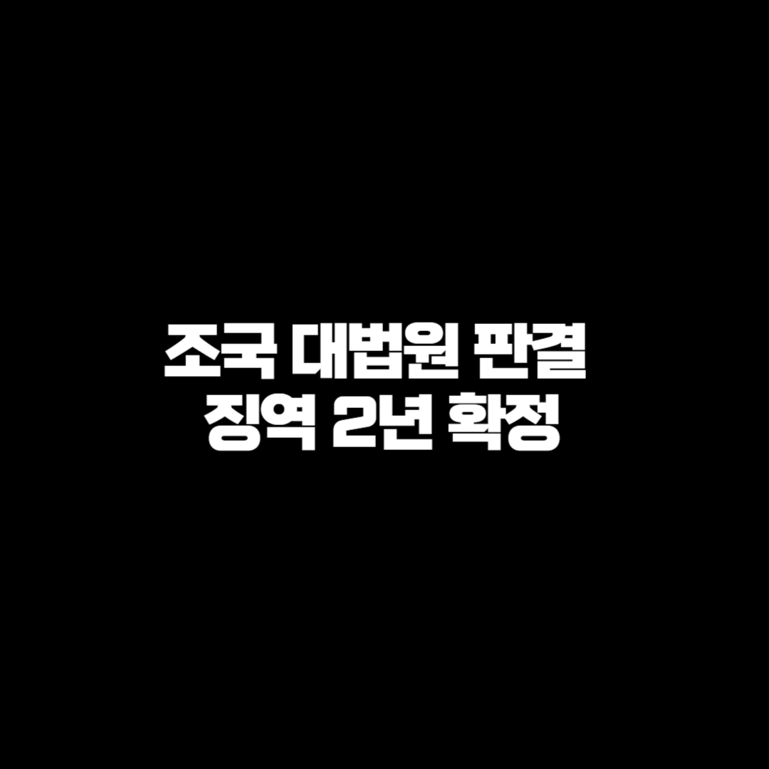 조국 대법원 판결: 입시 비리 및 감찰 무마로 인한 징역 2년 확정