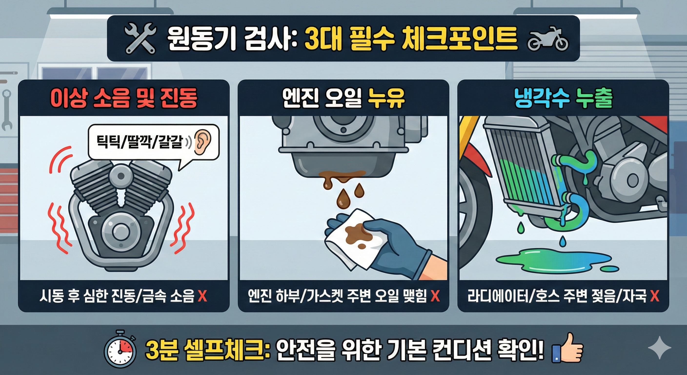 이륜차정기검사에서 "원동기" 란?