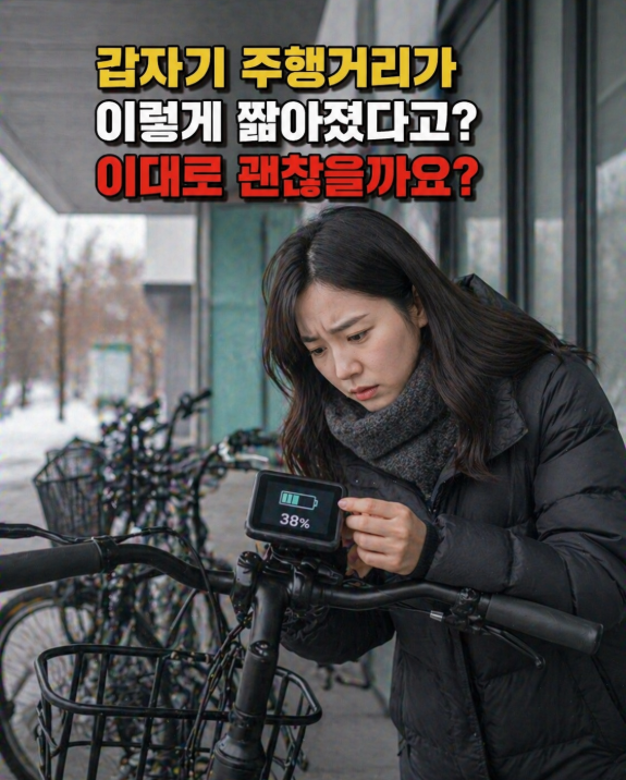전기자전거 배터리 수명 늘리는 법, 겨울철 보관 및 충전 시 주의사항