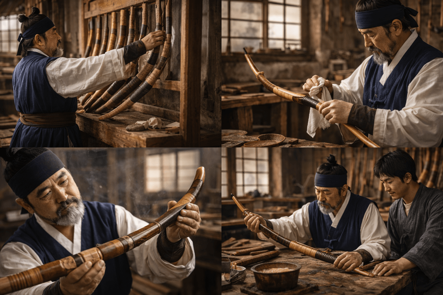 전통 활 관리 방법