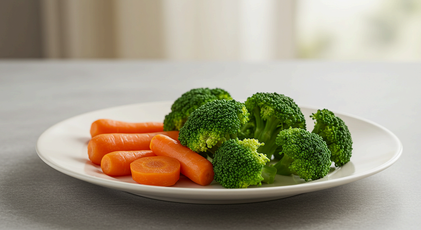 흰쌀밥, 두부, 삶은 채소처럼 자극 없는 식단이 기본입니다.