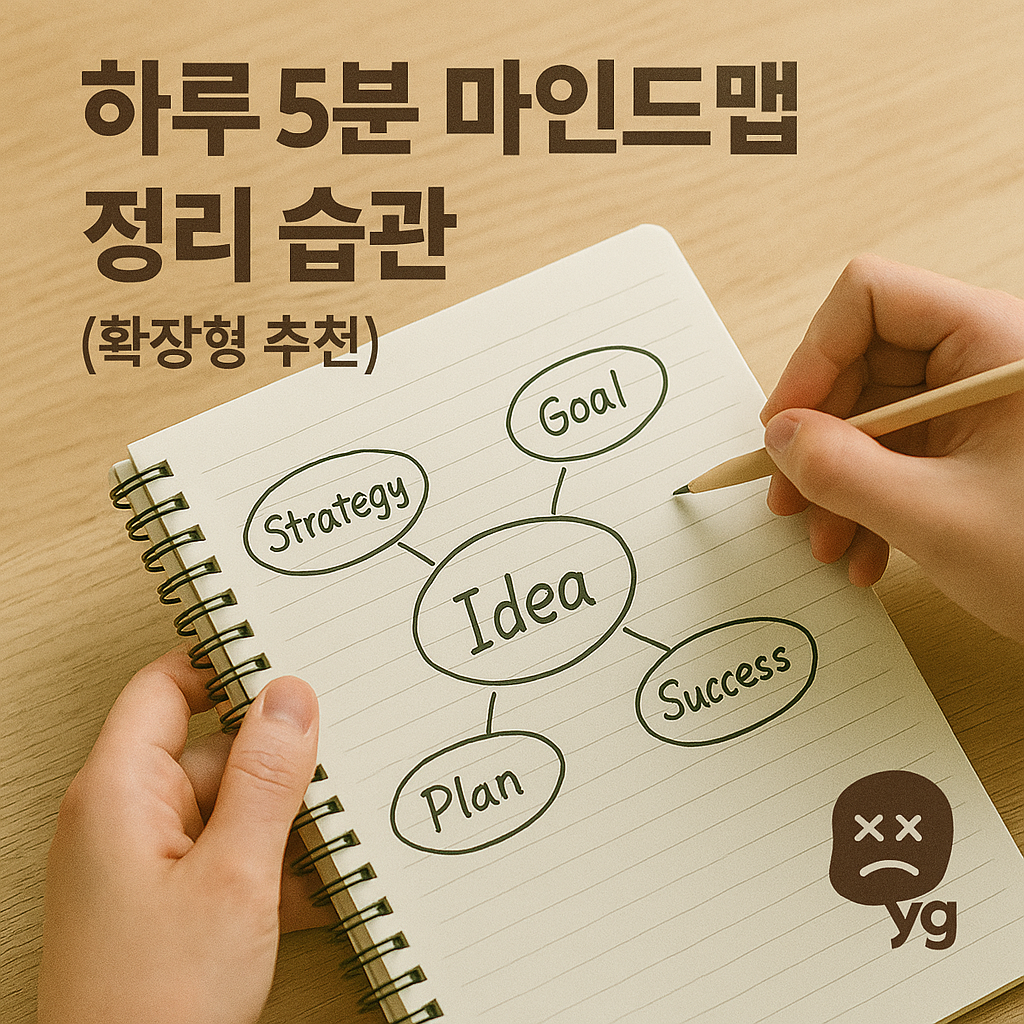 하루 5분 마인드맵 정리 습관 (확장형 추천)