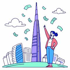 서울시 청년월세지원을 상징하는 표현