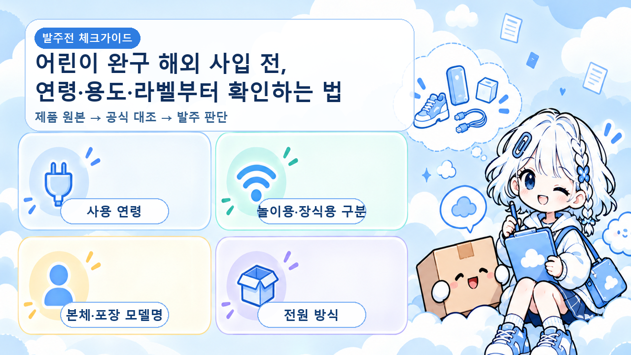 어린이 완구 해외 사입 전, 연령&middot;용도&middot;라벨부터 확인하는 법 대표 이미지