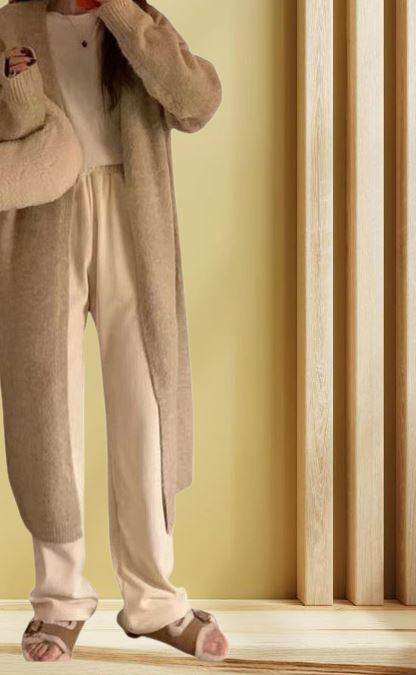 여성 롱가디건 루즈핏 니트 봄 가을 롱카디건