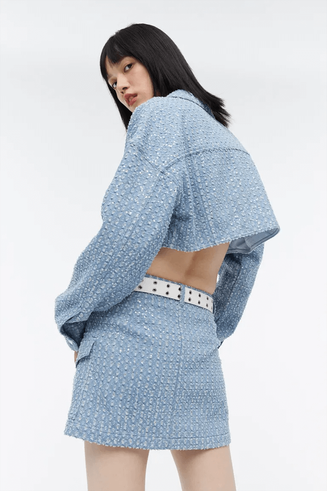 H&M 데님 자켓