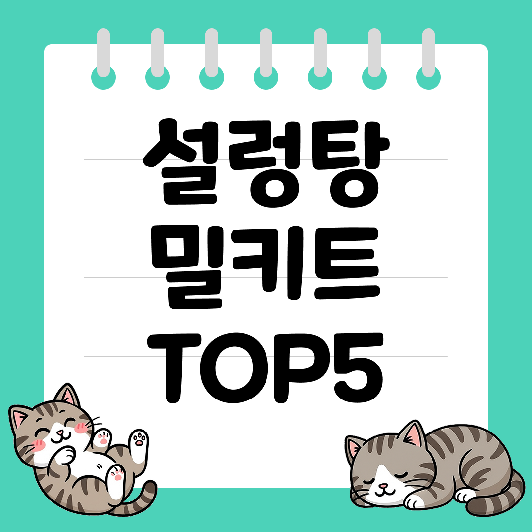 2025년 12월 1주차&nbsp;쿠팡 설렁탕 밀키트 추천 순위 TOP5