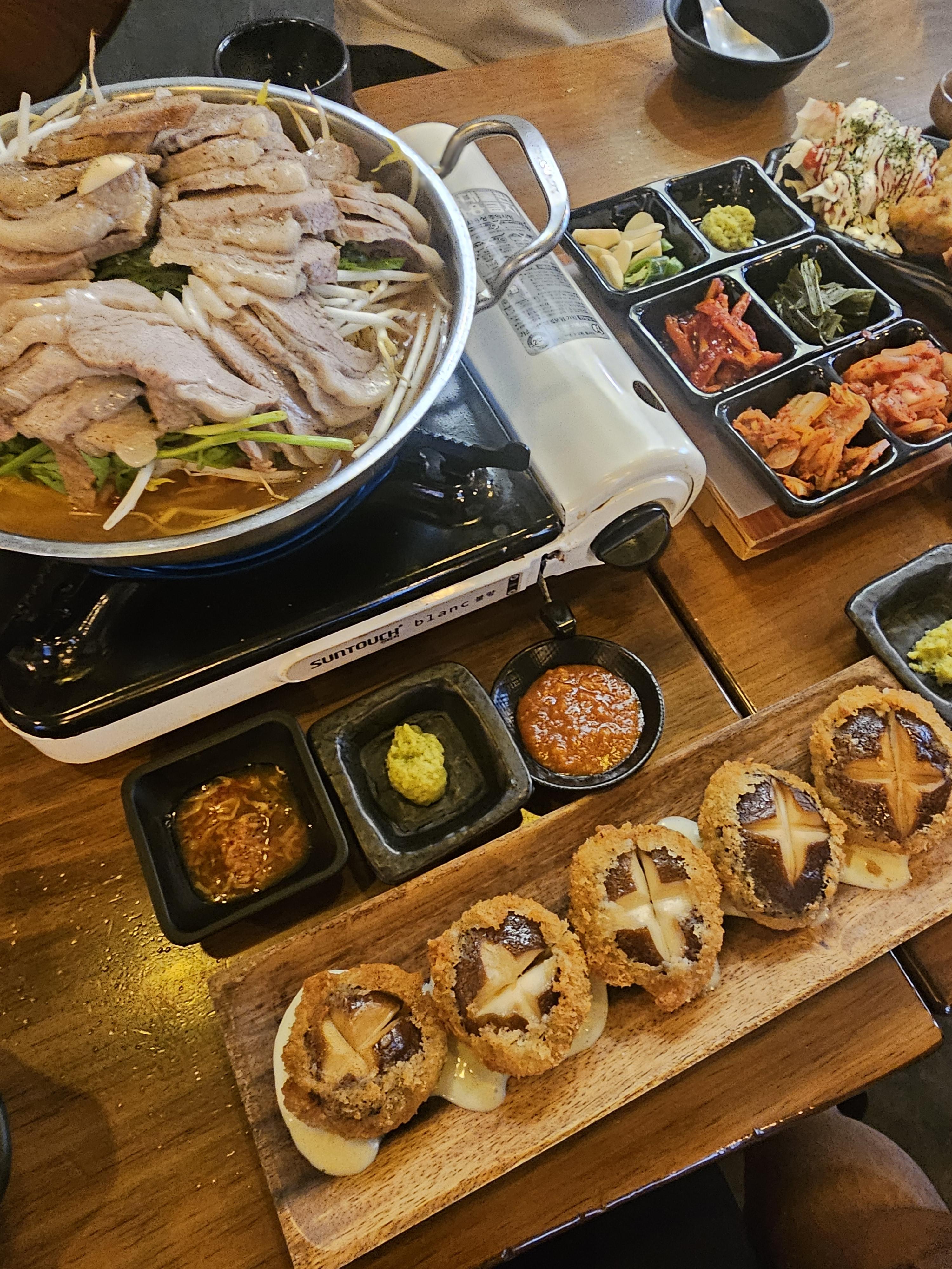 수육나베 그리고 튀김