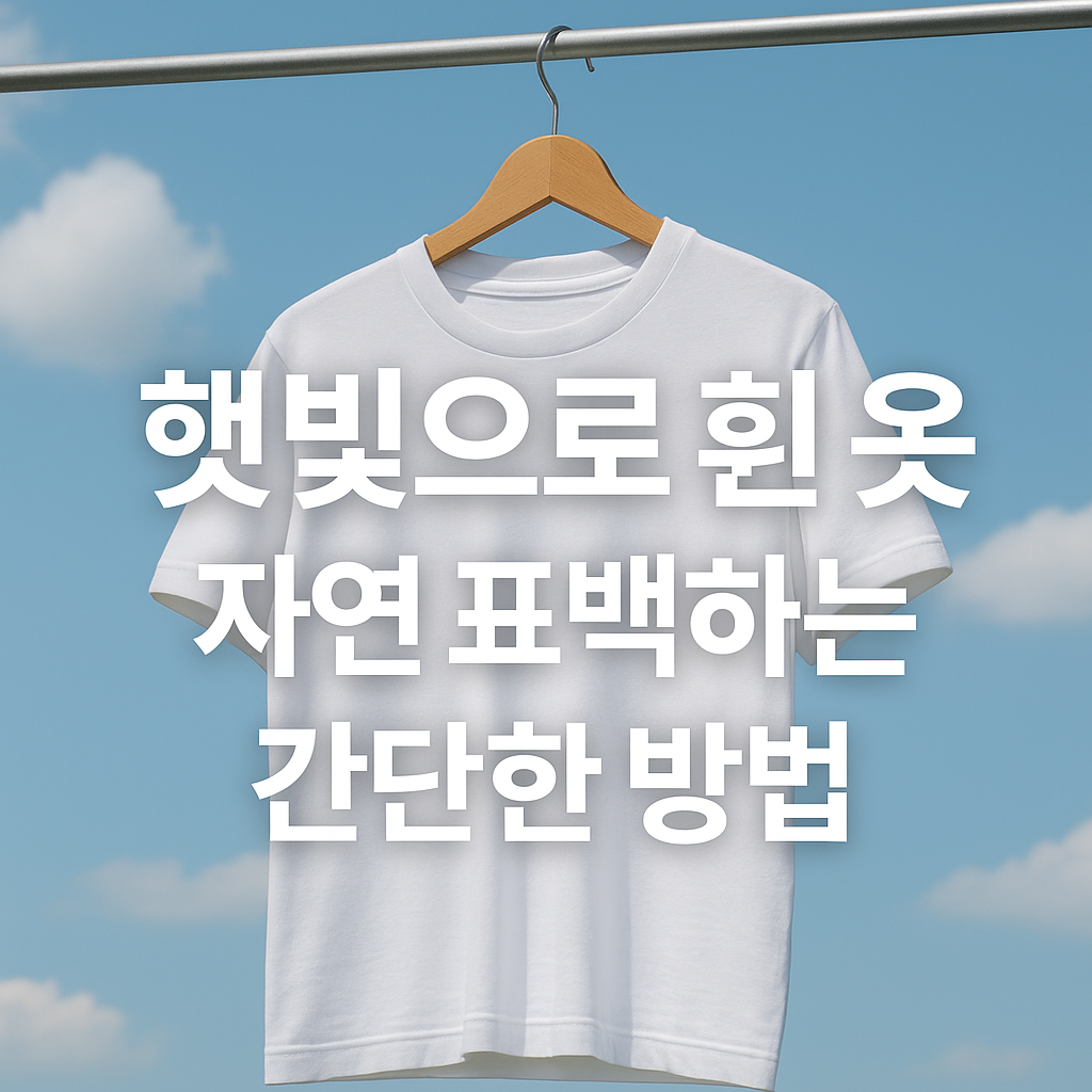 햇빛에 자연 표백