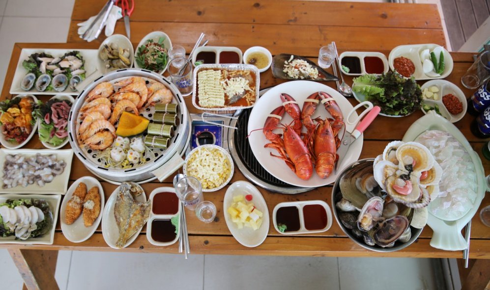 제부도 숯불 조개구이 '중앙횟집'