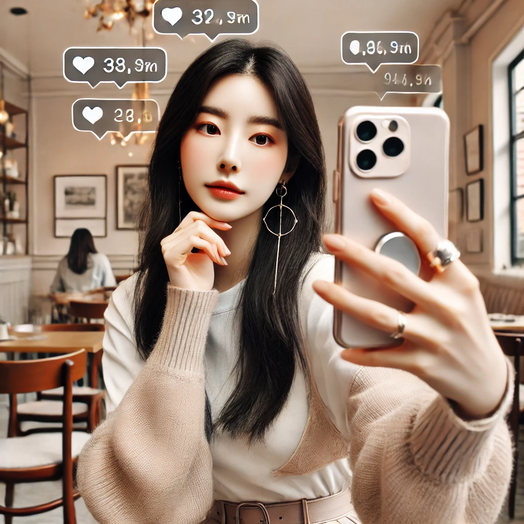 인플루언서의 패션 영향력 사진