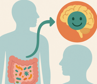 장과 뇌에 관련된 사진