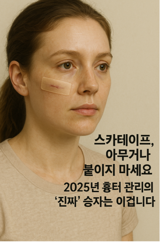 스카테이프, 아무거나 붙이지 마세요. 2025년 흉터 관리의 '진짜' 승자는 이겁니다.