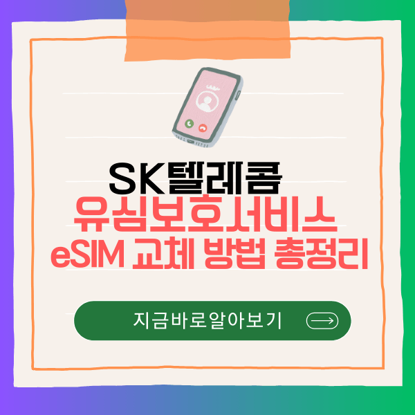 SKT 티월드 유심보호서비스