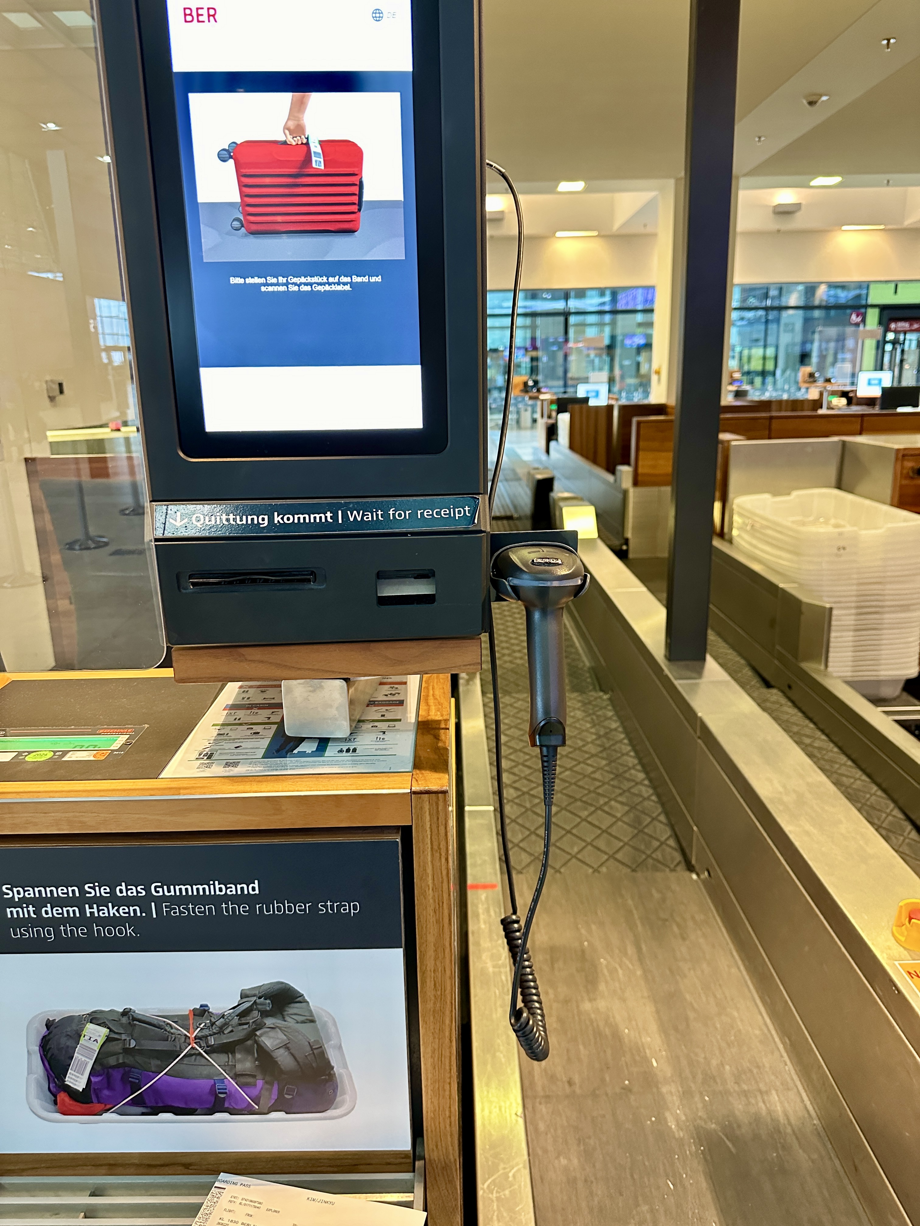 베를린공항 셀프체크인