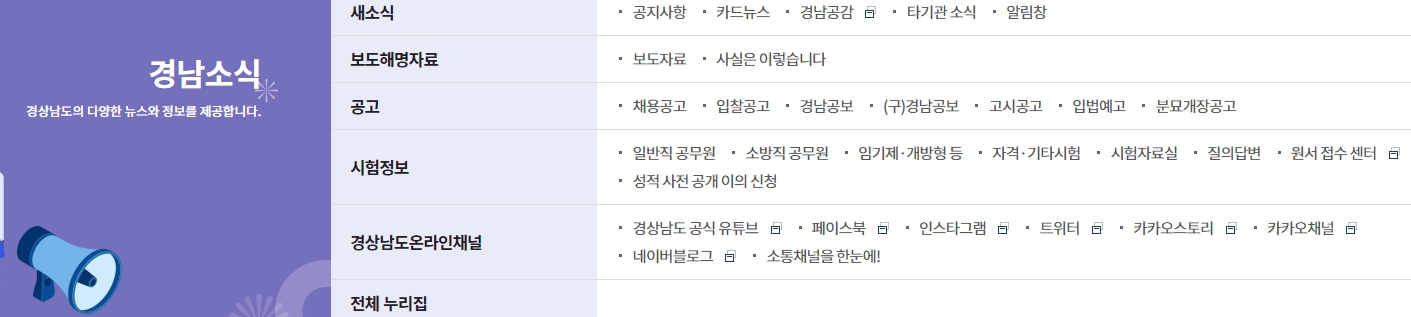 도민들이 직접 의견을 제안하고 민원을 신청할 수 있는 민원참여 메뉴 안내