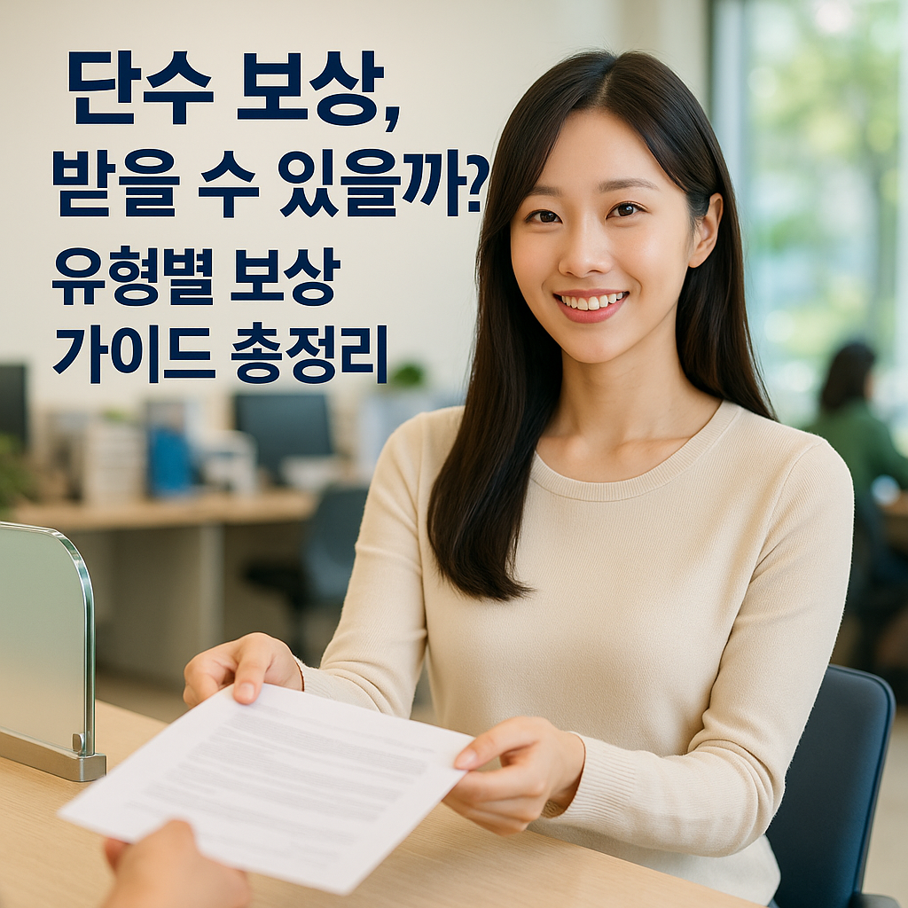 단수 유형별 보상 가이드 총정리