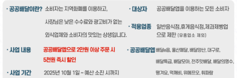공공배달앱 활성화 사업