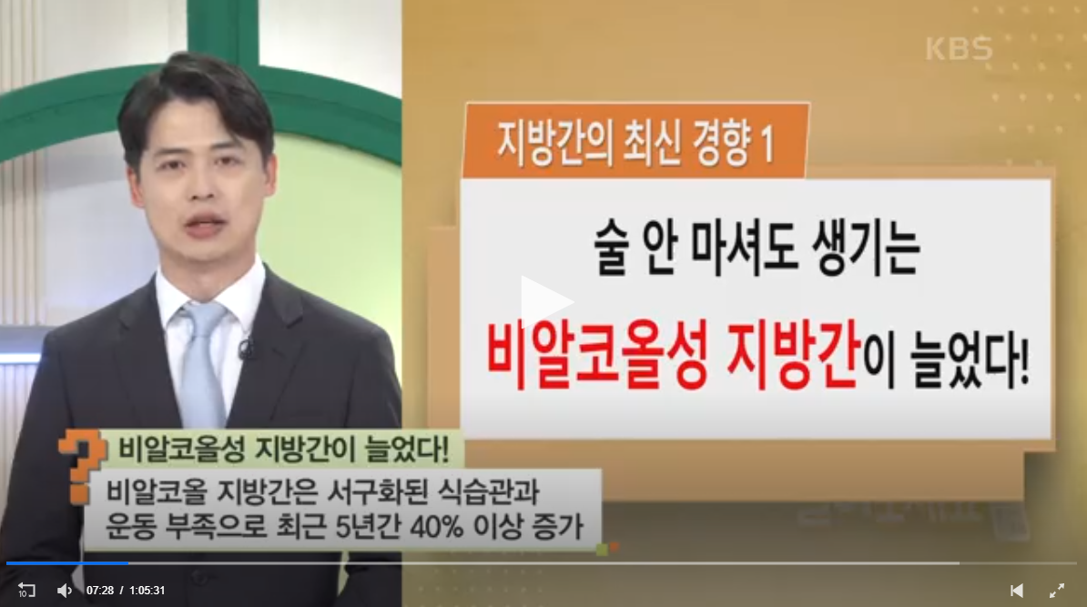 지방간 간질환 증상 원인 치료 명의 