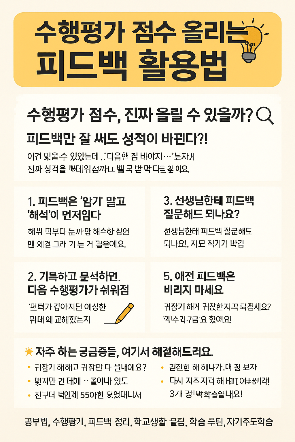 수행평가 점수, 진짜 올릴 수 있을까?