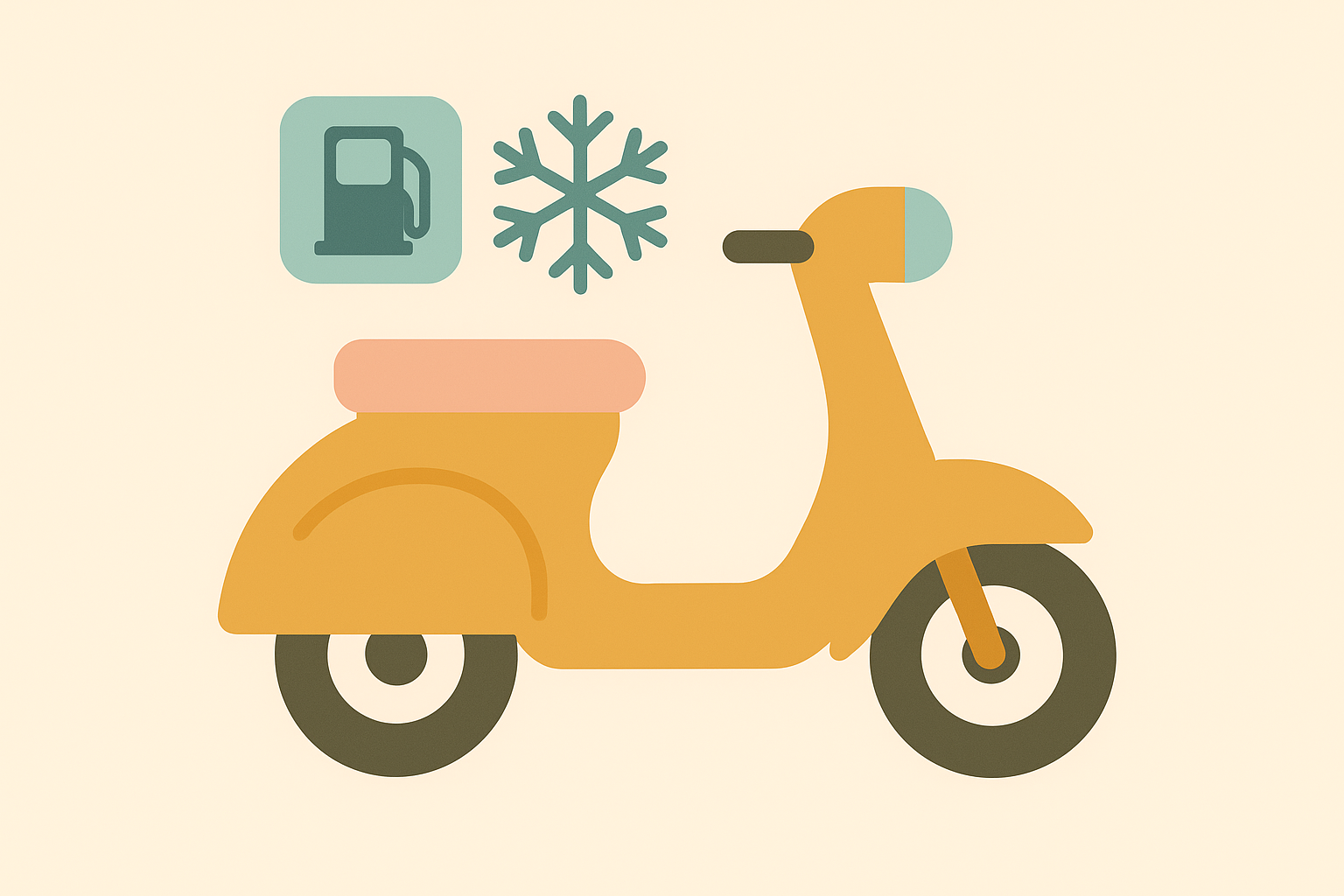 겨울철 연료를 ‘가득 채워두는 것’이 중요한 이유 플랫 벡터 일러스트