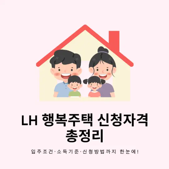 LH 행복주택 신청자격
