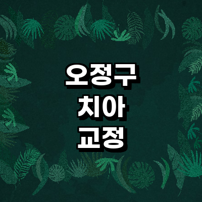 부천 오정구 교정 치과